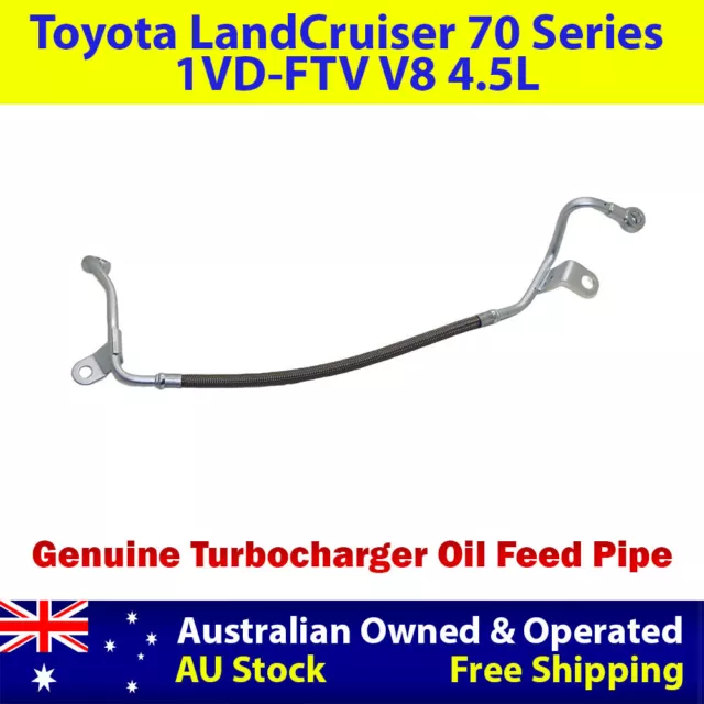 Genuine Turbo Oil Feed Pipe For Toyota LandCruiser 79 Series VDJ79 1VD-FTV 4.5L