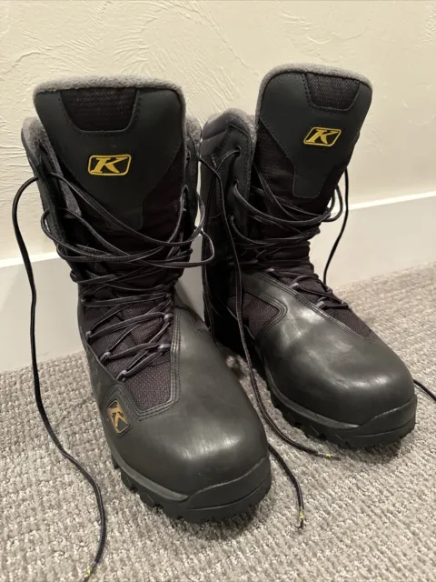Klim Adrenaline GTX Snowmobile Boots, Size USA 11 Gore-Tex Thinsulate Insulated