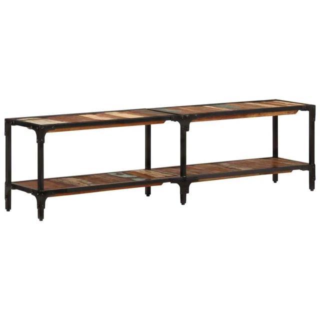 TV Cabinet 59.1"x11.8"x16.1" Solid Wood Reclaimed vidaXL