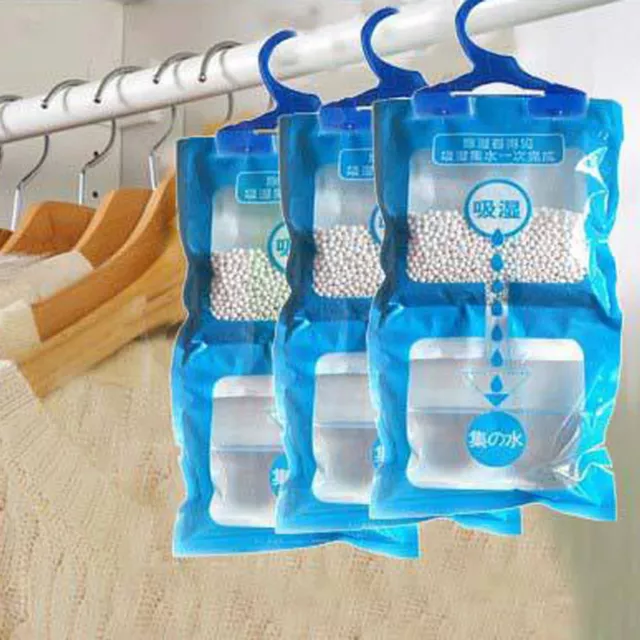 Moisture Humidity Removal Pack Hanging Dehumidification Bag For Home Wardrobe UK