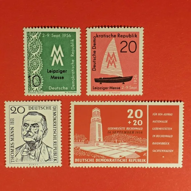 DDR 1956  Nr. 536-37 u. 534  u. 651  kpl.  postfrisch      C4