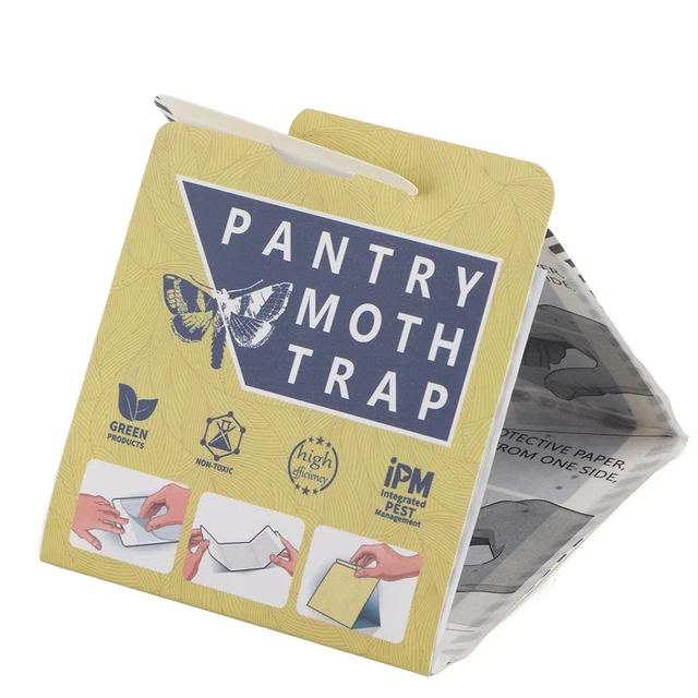 6Pcs Moth Pest Trap Adhesive Non Toxic Insects Glue Traps Fly