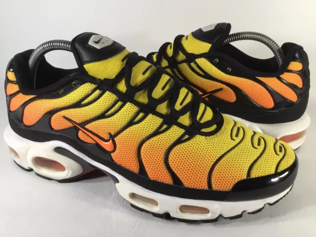 paridad Sureste bolsillo NIKE AIR MAX Plus Tn coucher de soleil jaune orange noir blanc taille 9  rare 647315-700 EUR 187,33 - PicClick FR