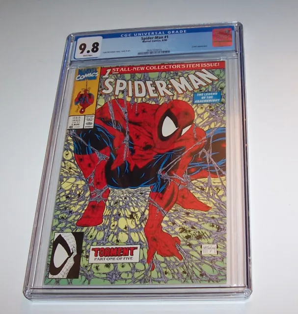 Spider-Man #1 - Marvel 1990 Copper Age Key Issue - CGC NM/MT 9.8 - (Green)