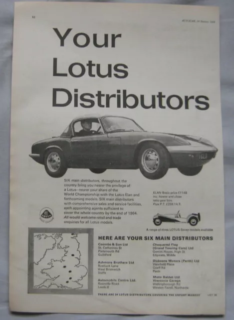 1964 Lotus Original advert No.1