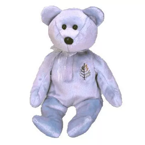 TY Beanie Baby - ISSY the Four-Seasons Hotel Bear ( Doha ) (8.5 inch) - MWMT's