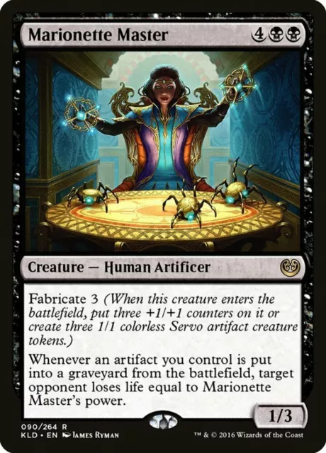 Marionette Master 1x FOIL KLD MTG Kaladesh Rare MINT black Marionette Master 1x FOIL KLD MTG Kaladesh Rare MINT black