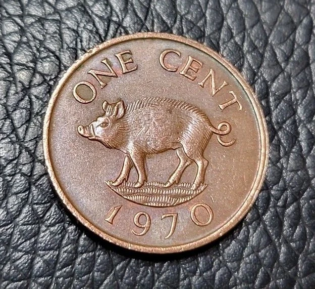 1970 Bermuda 1 Cent Coin