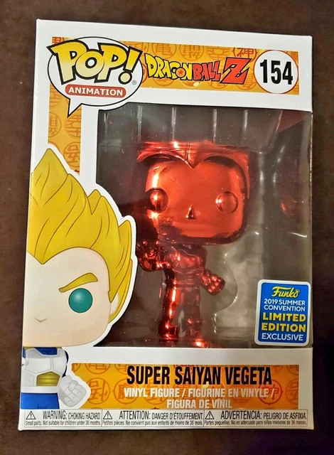 Vegeta Figurine Funko Pop! Vegeta Super Saiyan Blue Chrome - #154 Exclusivité NYCC 2018 - Figurine Collector Figurine Dragon Ball