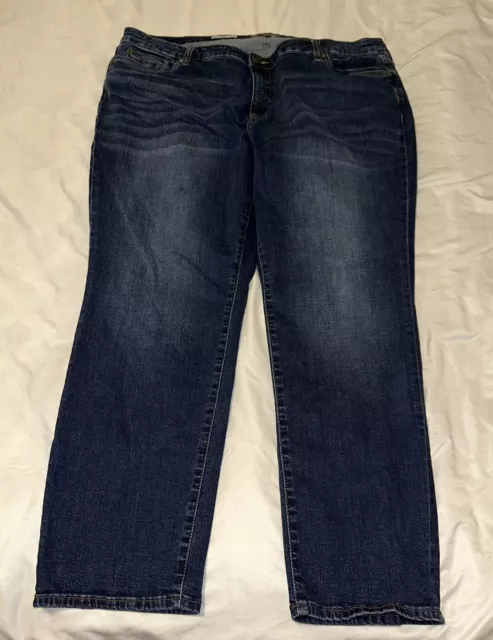 Kut From The Kloth Katy Boyfriend Jeans Womens Size 18 Blue Denim High Rise