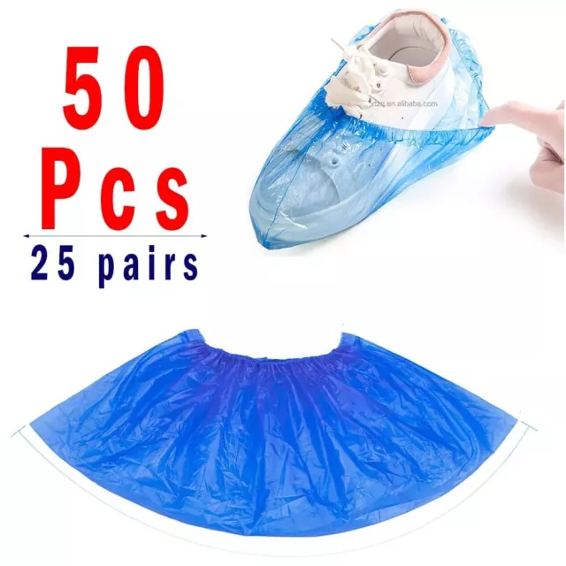 Shoe Protector Covers Waterproof Reusable Disposable Overshoes Blue Foot Covers