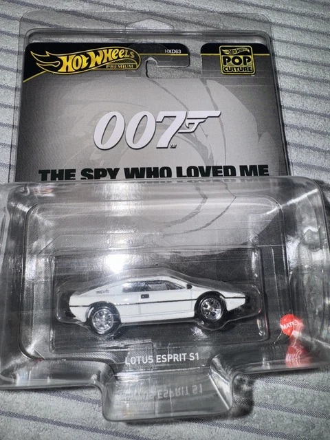Hot Wheels Premium James Bond 007 Lotus Esprit S1 - Échelle 1:64, Blanc, Neuf Sous Blister