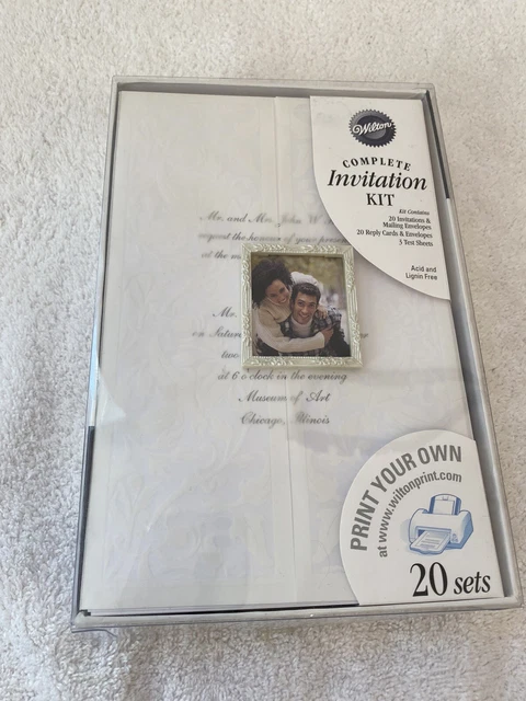 FORMAL DIY PRINTABLE Wilton wedding photo invitation Reply Portrait Of