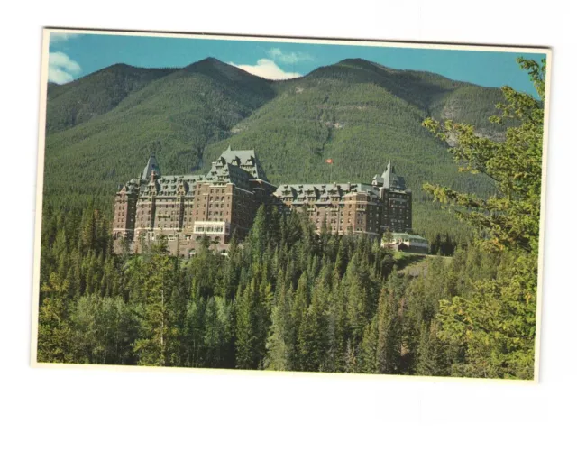 Canadian Rockies Banff Springs Hotel Vintage Postcard Unposted 4x6