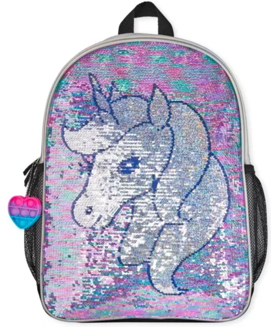 TCP Girls Metallic Flip Sequin Unicorn Backpack