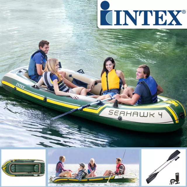 Boot Schlauchboot Angelboot Ruderboot Motorboot Seahawk 4 Intex 68351