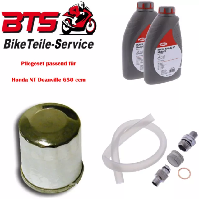 Pflegeset 2L Öl, Filter, Ablassschraube passend für Honda NT Deauville 650 cc 99