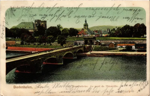 CPA AK DIEDENHOFEN - Moselbrucke Le Pont de THIONVILLE (255329)
