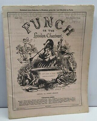 Vintage punch or the London Charivari comic magazine Nos 1756-1759 March 1875