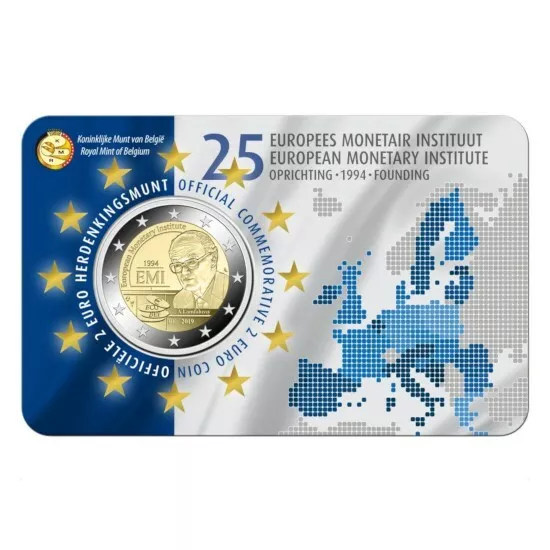 Belgique 2019 - 2euros commémorative - E.M.I -  Coincard