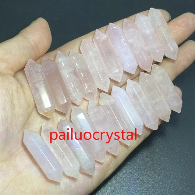 A+++ Wholesale Natural Mixed Double Point Quartz Crystal Obelisk Pendant Reiki