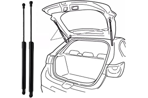Coppia Molle A Gas Ammortizzatori Lunotto Posteriore Per Hyundai Tucson 2004-2010 - Ricambio