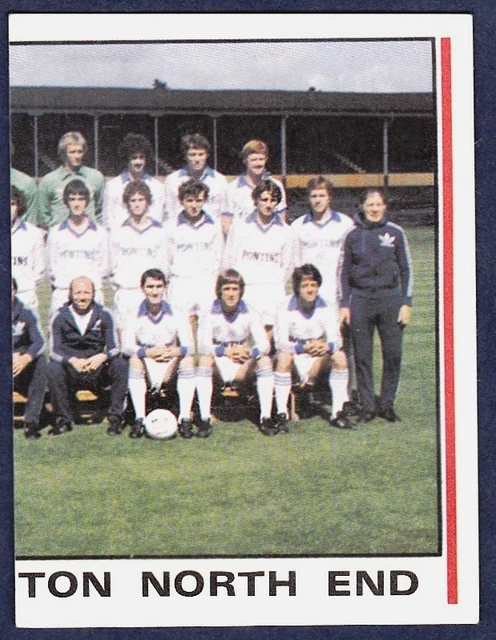 Panini Football 81-#409-Preston North End Team Photo (Right)