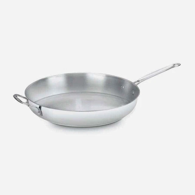 Cuisinart Chef's Classic Stainless 14" Skillet Helper Handle in New Damaged Box
