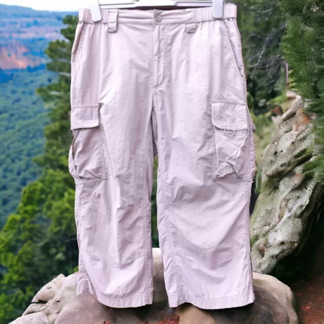 The North Face Mens 3/4 Length Hiking Outdoor Nylon Cargo Pants Size Medium
