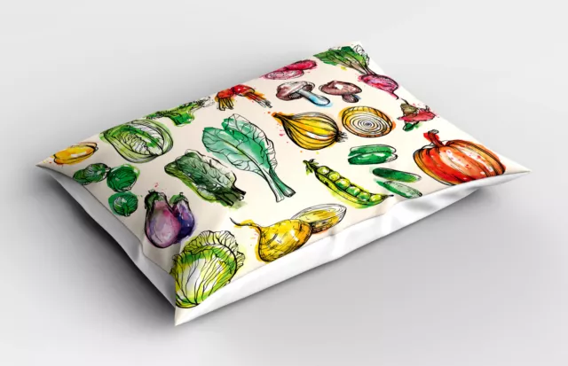 Kopfkissenbezug Flauschig Modern Chic Kissen Gemüse Kunst Bio-Lebensmittel Kunst