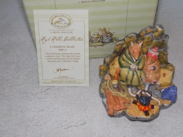 Royal Doulton Brambly Hedge A Cheerful Blaze DBH60 Figure - Boxed