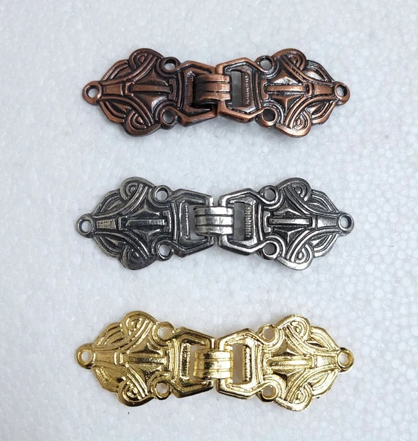 Cárdigan noruego broche 55 mm peltre bronce o dorado lata metal sujetador rana