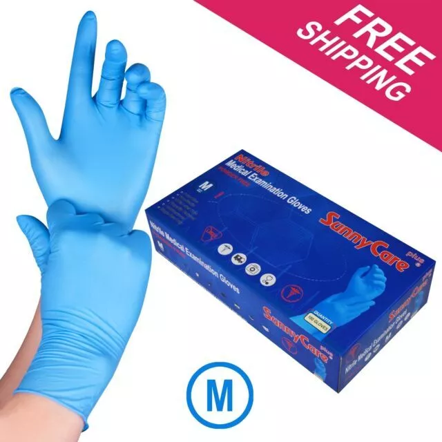 100pcs Disposable Nitrile Gloves - M