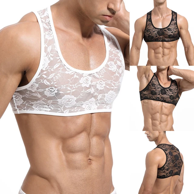 Gilet Da Palestra Da Uomo Canotta Muscolare In Pizzo Canotta Canotta ☽