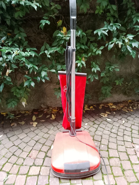 Aspirapolvere lucidatrice Hoover vintage anni 70 colore rosso