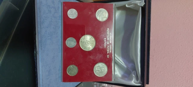 monedas colección ACUÑACION ESPECIAL MUNDIALES DE FUTBOL-82 ESPAÑA