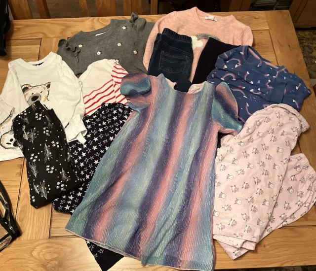 Large Bundle Girls Age 5-6 years Including Next, Jumper PJs, Dress  (c88)