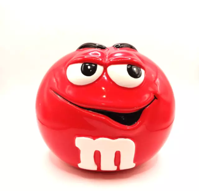 Vintage 2001 Red M & M Candy/Cookie Jar