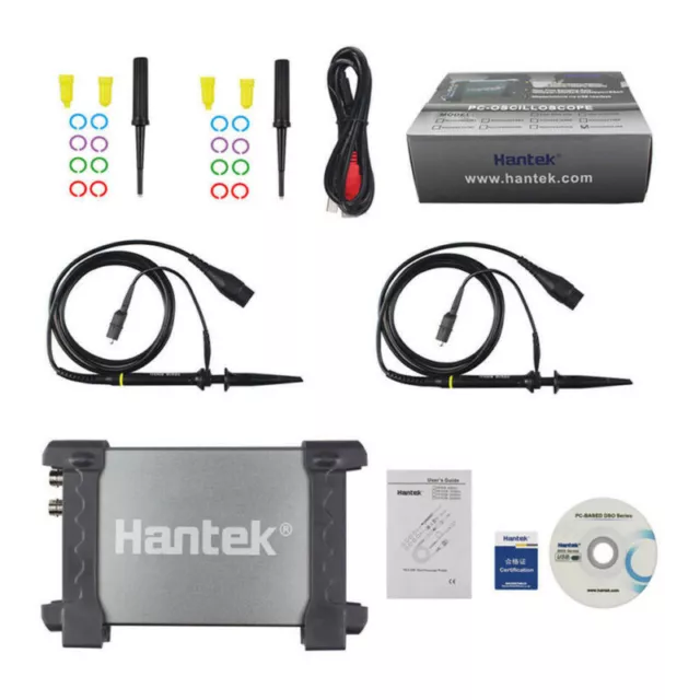Hantek 6022BE 20Mhz Bandwidth 2 CH 48M PC Based USB Digital Storage Oscilloscope