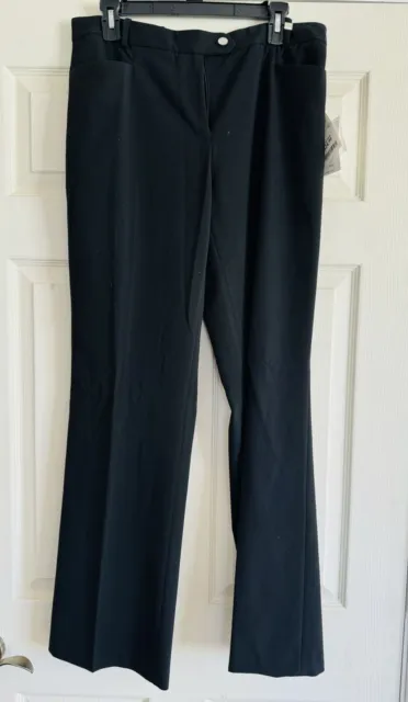 Calvin Klein Collection Modern Fit Dress Pants, Womens Size 10 Black MSRP $89