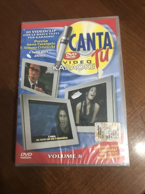 CANTA TU DVD KARAOKE VOL. 8 POVIA TATANGELO VIBRAZIONI ALBERTO CAMERINI Nuovo