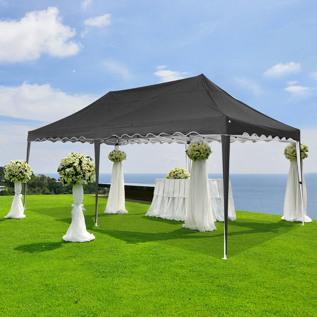 Wasserdicht Pavillon 3x6m Partyzelt Gartenpavillon Pop Up UV-Schutz Pavillion DE