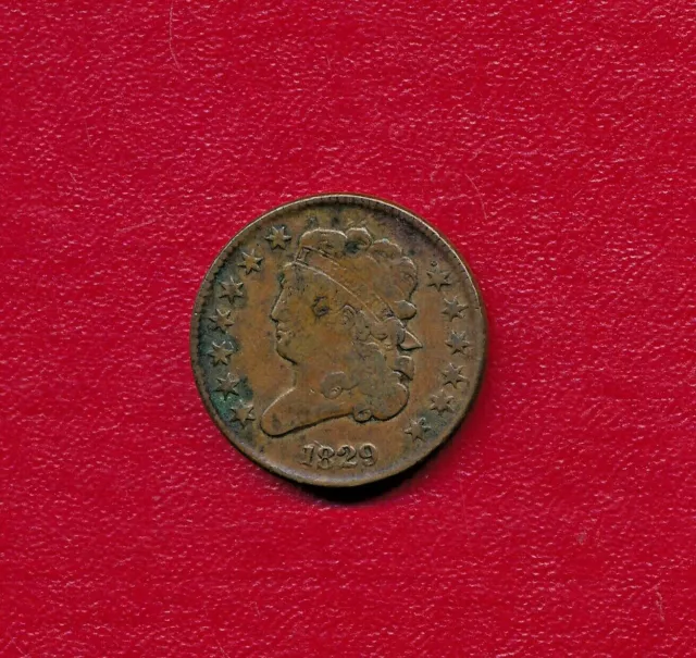 1829 Classic Head Half Cent **Very Nice Lightly Circulated** Free Shipping!!