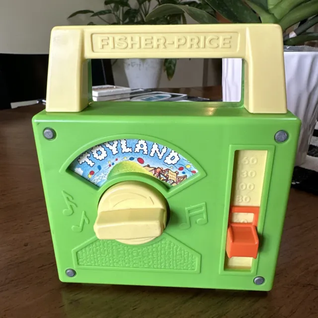 Vintage Fisher-Price Toyland Music Box 1983 Walt Disney Radio 795 Works