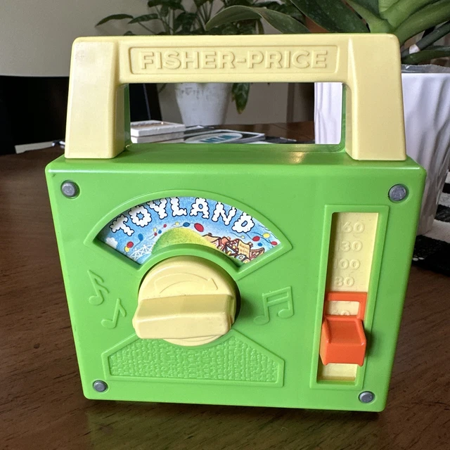 Vintage Fisher-Price Toyland Music Box 1983 Walt Disney Radio 795 Works