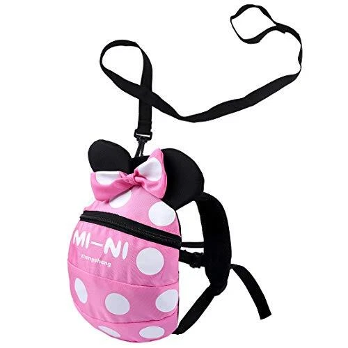 Backpack Anti Lost Baby Toddler Walking Safety Backpack Little Kids Anti pink