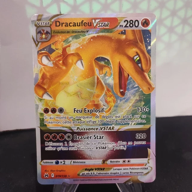 Pokémon Dracaufeu VSTAR 019/159 - Carte Ultra Rare Couronne Zénith