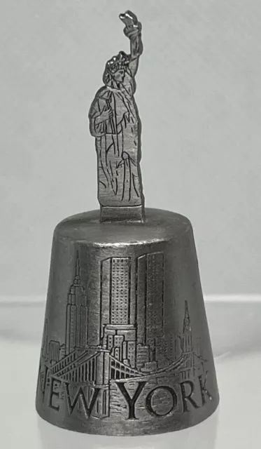 Vintage Thimble Statue Liberty New York 44mm H X 20mm Base Metal Be A Part Of It