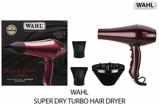 Wahl 05439-1024 Super Dry Turbo- 2000 Watts Hair Dryer For  Girls Women Special