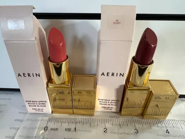 AERIN Rose Balm Lipstick .14oz/4g FULL Sz. NEW BOX 100%AUTHENTIC PICK YOUR COLOR